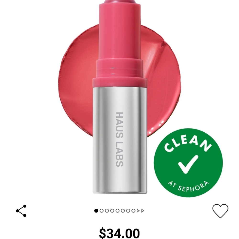 NIB HAUS LABS COLOR FUSE GLASSY BLUSH BALM IN GLOSSY ROSETTE - Picture 3 of 14